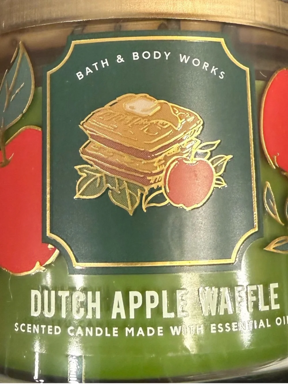 Dutch Apple Waffle Candle - Picture 2 of 2